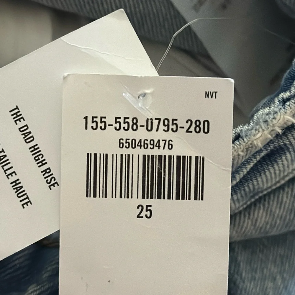 NWT The Dad High Rise curve love jeans in size 0 from Abercrombie. - Picture 4 of 5